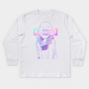 kawaii box logo Kids Long Sleeve T-Shirt